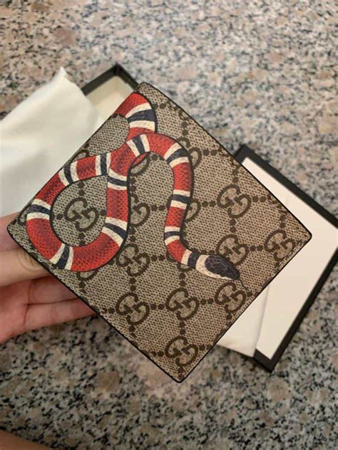 gucci kingsnake wallet fake|gucci snake wallet men's.